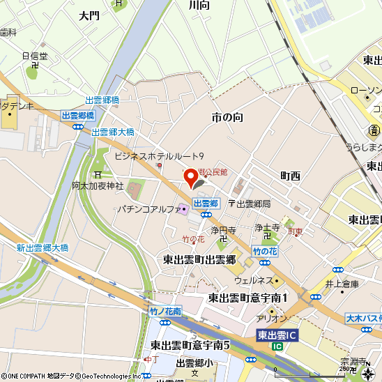 トラックタイヤセンター松江付近の地図